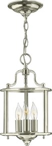 Hinkley HK-GENTRY-P-S-PN - Candelabru pe lanț GENTRY, 3xE14/60W/230V, crom lucios