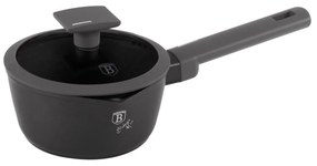 Oală pentru sos cu capac 16 cm, 1.2L – Berlinger Haus Anthracite Collection BH 8118, cu strat titan și design modern