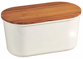 Kesper 58080 Tavă pentru pâine cu placă de tăiat,alb, 37 x 18 x 21,5 cm