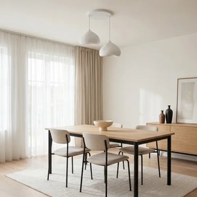Brilagi - Lustră suspendată pe cablu WABI SABI, 2xE27/40W/230V, Ø 45 cm, albă