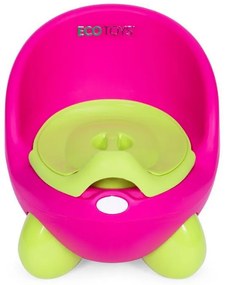 Ghiveci cu inserție detașabilă, picioare anti-alunecare roz-verde