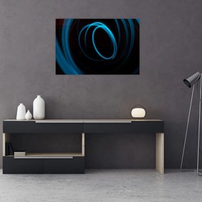 Tablou cu linie albastră (90x60 cm)