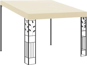 vidaXL Pavilion de perete, crem, 3 x 3 x 2,5 m
