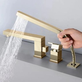 Baterie pentru cada Rea Glen Auriu Gold trei piese