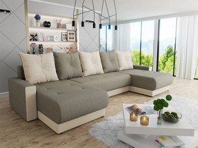 Canapea extensibilă cu sp. depozitare Jasmine U (Lux 01 + Lux 26). 1059614
