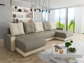 Canapea extensibilă cu sp. depozitare Jasmine U (Lux 01 + Lux 26). 1059614