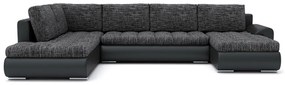 Supermobel Canapea extensibilă în formă de TALHA II, 300x75x200, jasmine 96/soft 17, dreapta