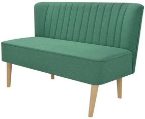 Canapea din material textil, 117 x 55,5 x 77 cm, verde Verde