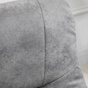 HOMCOM Fotoliu relax cu taburet, rotativ 360°, înclinabil 135°, husă respirabilă, 78 x 82,5 x 109 cm, gri | Aosom Romania