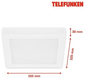 Plafonieră LED RGBW dimabilă Telefunken 309606TF LED/18W/230V Wi-Fi Tuya