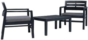 Set Mobilier de Gradina BETTINA 2 Antracit - Solutie Eleganta