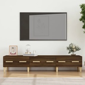Comoda TV, stejar maro, 150x34,5x30 cm, lemn compozit Stejar brun, 1