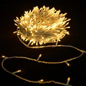 Aigostar - Ghirlandă LED de exterior pentru Crăciun 600 LED/6 W/230 V 30 m IP44 alb cald