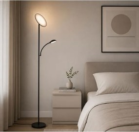Rabalux 74084 - Lampă de podea LED dimabilă HALINA 23W/230V 3000/4200/6500 neagră