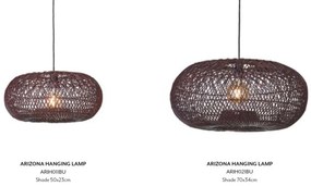 Lustra/Pendul Eco, Ratan, Arizona visiniu, S