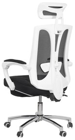 Scaun de birou ergonomic tip recliner cu suport de picioare OFF 420 negru
