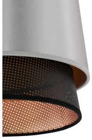 Lustră aplicată BELL Duolla SHINY 1xE27/15W/230V d. 25 cm argintiu/negru