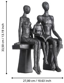 Decorațiune metalică Eglo 427404 SIOCON 33,5x27 cm negru