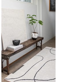 Covor fildeș lavabil din bumbac 140x200 cm Shadow – Mette Ditmer Denmark