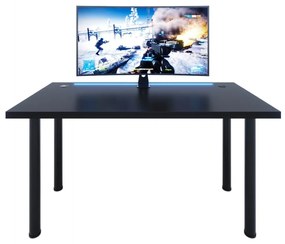 Masă PC gaming Gamer X (Negru) (cu iluminat LED RGB). 1054985