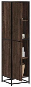 vidaXL Dulapuru stejar maro 35,5x35x139 cm lemn și metal prelucrat