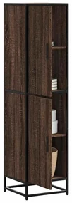 vidaXL Dulapuru stejar maro 35,5x35x139 cm lemn și metal prelucrat