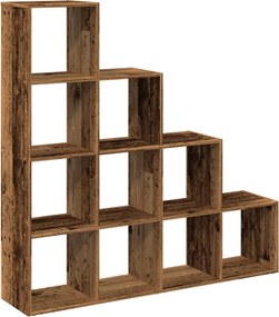 vidaXL Bibliotecă/separator cameră lemn vechi 131,5x29x131,5 cm lemn