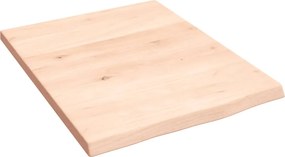 vidaXL Poliță de perete, 40x50x2 cm, lemn masiv de stejar netratat