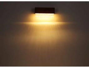 Aplica LED de perete design modern EDELTRAUD maro