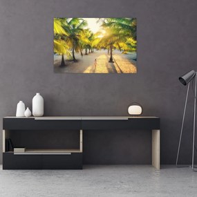 Tablou - Femeie între palmieri (90x60 cm)