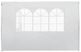 Outsunny Panouri Laterale pentru Corturi Pop-Up, Set de 2, 3x2m, Protecție UV, Rezistent la Apă, Alb | Aosom Romania
