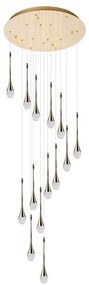 Lustra LED XXL suspendata design decorativ DALMA 14 round GO