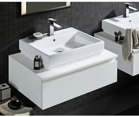 Lavoar pe blat Grohe Cube Ceramic cu PureGuard 60x49 cm