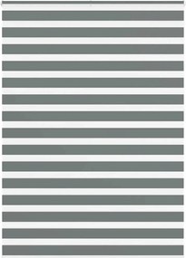 vidaXL Jaluzea tip zebra gri închis lățime țesătură 150,9 cm poliester