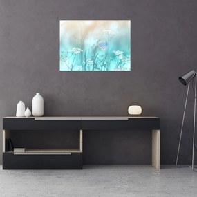 Tablou - Fluture în albastru (70x50 cm)