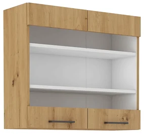 Dulap superior de bucătărie Meriel 80 GS-72 2F (stejar artisan). 1033982