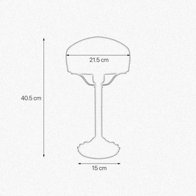 Veioza, Lampa de masa vintage Mushroom Lamp chihlimbar