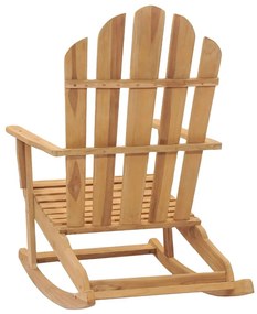 Scaun balansoar Adirondack, lemn masiv de tec 1