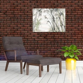 Tablou - Bambuși,desen (70x50 cm)