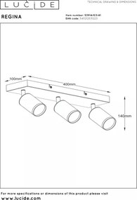 Lucide 53914/03/41 - Lampă spot REGINA 3xGU10/50W/230V bej