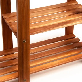 Deuba Raft pentru încălțăminte și bancă 2 în 1 salcâm - 87x28x45 cm