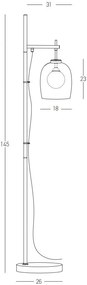 Lampadar/Lampa de podea design decorativ Maestro