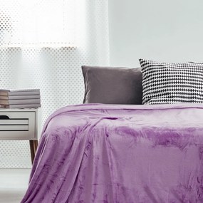 Pătură din microfibră DecoKing Mic, 160 x 210 cm, violet