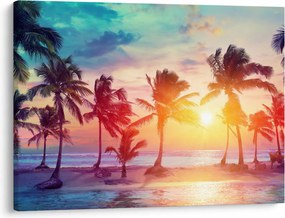 Tablou - Apus de soare tropical (70x50 cm)