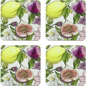 Suport de pahar din plută Altom Lemon, 10 x 10 cm, ,