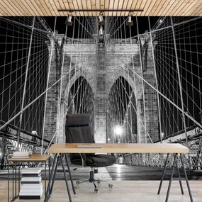 Fototapet - New York City Urban Brooklyn Bridge (254x184 cm)