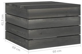 Set mobilier gradina paleti cu perne 6 piese lemn de pin Bordo, 6