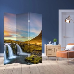 Paravan - Munții și cascade pe Islanda (126x170 cm)