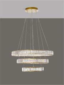 Lustra LED suspendata cristal design elegant AURELIA 92W