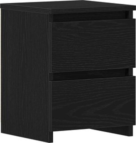 vidaXL Dulap de noapte Stejar Negru 30 x 30 x 40 cm Lemn compozit